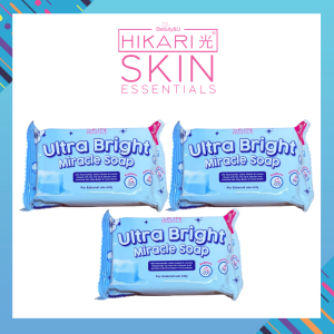 Hikari Skin Essentials Ultra Bright Miracle Soap with Niacinamide Alpha Arbutin and Licorice