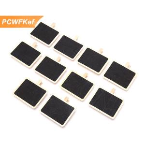【PCWFKef】 10 cái mini bằng gỗ bảng đen Clip tin nhắn Lưu ý Bảng trang trí cửa hàng nhà