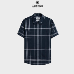 Áo Sơ Mi Nam Aristino Slim Fit Kẻ Trắng Chất liệu Rayon MicroFiber Phong cách Hiện Đại ASS619EDP01