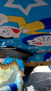 AKSESORIS KAIN PLAFON 1PAKET 3BARANG TIRAI PINTU LIS PLAFON