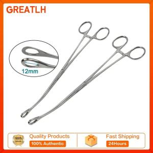 GREATLH Surgical Pliers Clamp Hemostatic Tongs Laryngeal Forceps Magill Forceps Veterinary Instruments