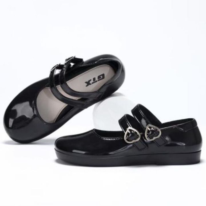 SIZE 24-35 Girls black shoes flat school shoes soft sole non-slip