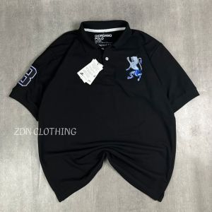 Giordano Polo tshirt Pria Motif 3d Lengan Pendek Regular Fit M L XL Kaos Krah Slimfit  Katun Pique Premium