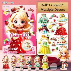 Magnetic Quiet Book Dress Up Toy Kids Pretend Play Playset Creative Dress Up Paper Dolls Princess