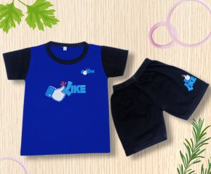 setelan pendek anak laki-laki /anak perempuan kekinian motip like/ 2-8 tahun