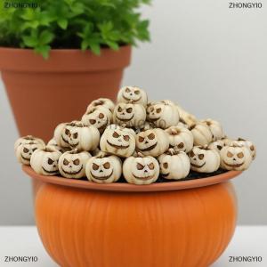 [COD] ZHONGYI0 20pcs Halloween mini bí ngô trang trí nhựa ma quái Halloween bí ngô khủng khiếp trang trí Halloween bí ngô