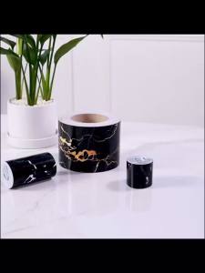 仿木纹踢脚线墙贴自粘客厅卧室墙角线装饰pvc贴纸现代简约北欧风Imitation kayu bijirin pelekat dinding pelekat ruang tamu bilik tidur dinding hiasan garis sudut PVC pelekat moden dan ringkas gaya Nordic