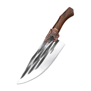 Kitchen knife stainless steel meat knife E45 wood handle ဓား