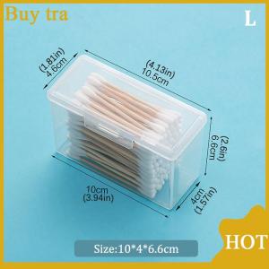 [Buytra] Portable Travel Box Cotton Swab Holder Case Detal Floss Jewelry Organizer Container Dust-proof Jewelry Accessories Box