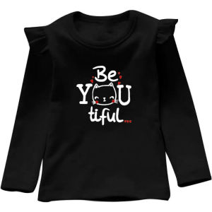 Atasan Anak Perempuan Lengan Panjang Atasan Bestie Kids Model Kaos Kerutan Matt Babyterry Good Quality Baju Agustusan Anak