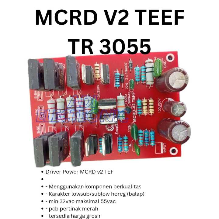 POWER DRIVER amplifier MCRD V3 SUB LOW DAN MCRD V2 TEF DAN CHARACTER