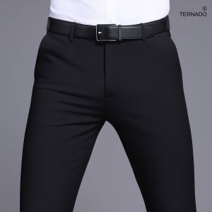 Celana panjang pria formal/kerja model slimfit bahan wool bagus murah seze 27-38 cod 2