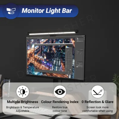 [Free 12 Months Warranty] Mi Wireless Control Hanging Light Bar Foldable Eyes Protection Without Reflection Study Reading Desk Lamp for Monitor