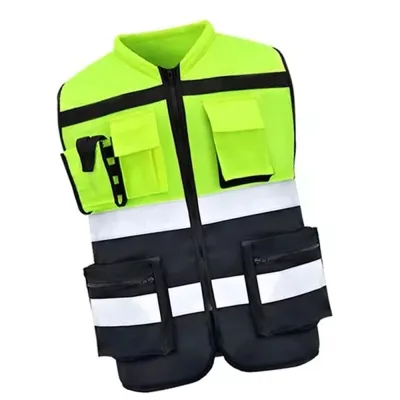 【Must-Have Style】 Motorcycle Reflective Clothing Traffic Safety Vest High Visibility Reflective Safety Vest Motorcycle Rider Cycling Jacket