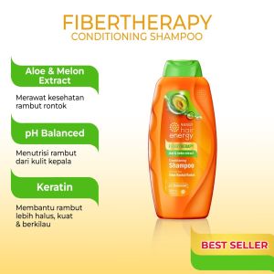 Makarizo Hair Energy Conditioning Shampoo 2in1 Fibertherapy 330ml 170ml || Shampo Kondisioner