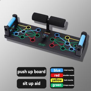 Multi functional push up stand training board sit up assist device home mens chest and abdominal muscle exercise equipment 12 In 1 Foldable Portable Home Fitness Exercise Push-Up Bracket Board Gym