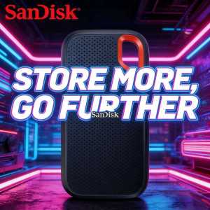 SanDisk E61 Extreme Portable SSD 4TB 2TB 1TB HighSpeed NVMe 1050MBs USB32 Gen2 TypeC Water Resistant External Storage