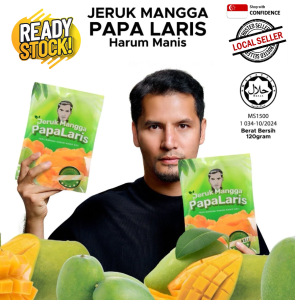 ORIGINAL BESTSELLING JERUK MANGGA PAPA LARIS 2.0  (100% Mangga Haruman Manis Asli) 150g
