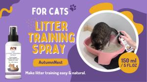 Cat Litter Training Spray 2 Pack 300ml Litter Attractant Spray 2-pack attractant helps guide cats and kittens to the litter during training retraining and new-home transitions.