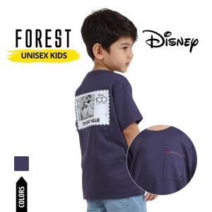 Forest x Disney 100 Year of Wonder Mickey Airism Cotton Kids Family T Shirt | Baju T shirt Budak - FWK20069