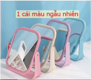 Gương trang điểm để bàn chữ nhật nhựa ABS