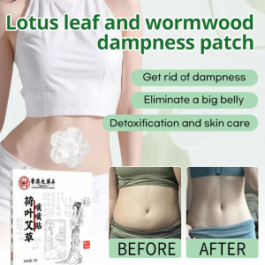Lumbar and abdominal detoxification mugwort dampness patch Lotus leaf mugwort navel patch