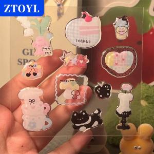[COD] ZTOYL 1แผ่น3D อีพ็อกซี่เรซิ่นใสสติ๊กเกอร์อินน่ารักแมวดำการ์ตูนเจลลี่สติกเกอร์ตกแต่งสำหรับ DIY เคสโทรศัพท์แล็ปท็อปแท็บเล็ต