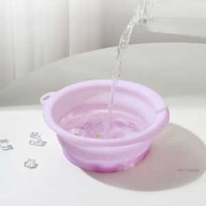 MQQ อ่างล้างหน้า ซิลิโคนพับได้ face ice bath ถาดน้ำแข็งในตัว ยกกระชับผิวหน้า