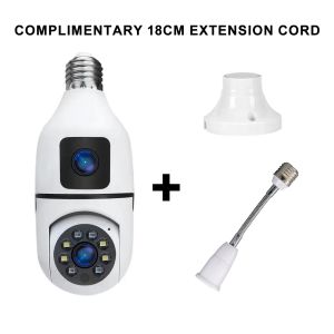 V380 PRO Q19 Plus Dual lens HD 1080P PTZ alarm CCTV Camera Light bulb Indoor and outdoor waterproof night vision two-way audio wireless wifi camera Connected to mobile phone remote surveillance camera