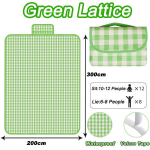 300*200cm tikar lipat/tikar piknik/tikar piknik tahan air/tikar lipat tahan air untuk luar ruangan tikar pantai tahan air tikar berkemah/tikar bermain bayi