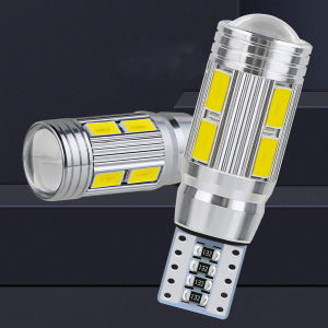 2pcs Bulb Parking/Clearance/Universal Lamp Aluminum Body High Automotive LED Light T10 W5W 10 SMD