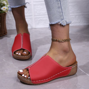 [Free Shipping] WomenS Large Size Wedge Sandals For Outdoor Wear New Summer Style Comfortable And Casual