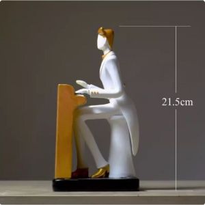 CT216C159 FAMITOSS โมเดล เครื่องดนตรี นักดนตรี เครื่องประดับตัวละคร ไวโอลิน เปียโน เชลโล แซกโซโฟน วงดนตรี งานฝีมือ ของแต