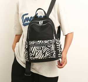 RANSEL WANITA IMPORT CHIBAO MOTIF HITAM 3030