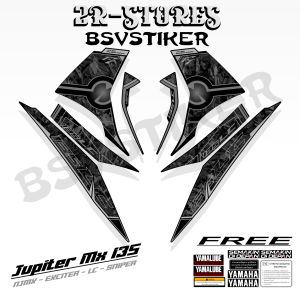 striping jupiter mx new 135 tribal sku 21 stok stiker yamaha jupiter mx 135 new ( njmx )