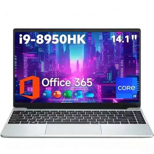 Portable 14.1 Inch Laptop Intel Core i9-8950HK Full HD Display 16GB RAM 1TB SSD Windows 11 Ready For Office Study Business