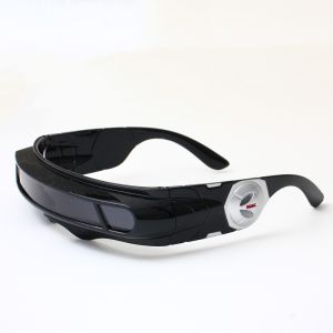 MUMU Multicolor Punk Sunglasses UV400 Protection Unique Cyberpunk Sunglasses Vintage Futuristic Cosplay Sunglasses for Men and Women