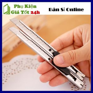 Dao Rọc Giấy Mini Nhỏ Gọn - Dao Dọc Giấy Cắt Giấy Văn Phòng Loại Nhỏ Vỏ Thép Siêu Bền Lưỡi Dao Sắc Bén Tiện Lợi