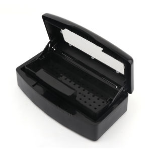 DECINIEE Sterilizer Tray Box Alcohol Disinfection Box Salon Nail Metal Tools Disinfector Manicure Implement Tool Disinfection Tray