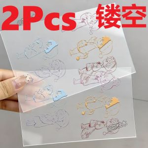 Love And Deepspace Outline Transfer Sticker 2 Sheets Xavier Zayne Rafayel Line Art Decal Waterproof Chibi Collector Laptop Display