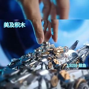 Bộ Lắp Ráp Mô Hình Động Vật Cơ Khí: Cá Voi Cá Mập Khủng Long Bọ Ngựa Đồ Chơi Xếp Hình Kỹ Thuật