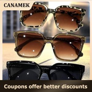 【 CANAMEK 】 Vintage Style Sunglasses Woman Pilot Shape Stylish UV Protection Sun Glasses For Men Driving Hiking Sunglass Women