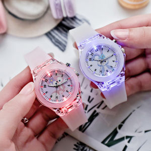 【 sanheZ】Stellar Watch Lina Belle Mickey Mouse Childrens Flash Light Cartoon Figure Doll Electronic Watch Boys Girls Birthday Gifts Watch