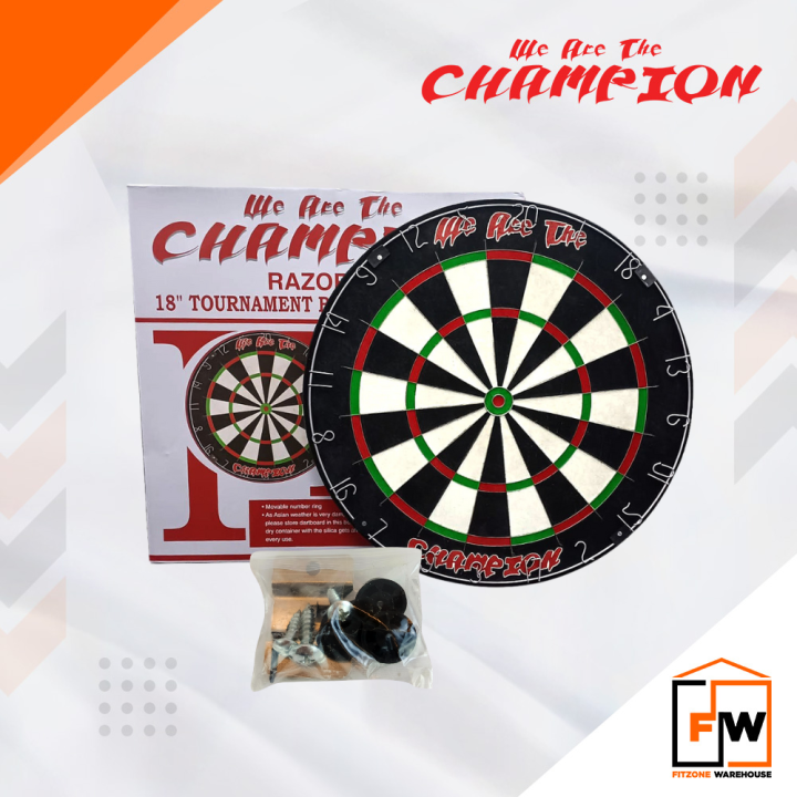 Champion Razor Bladewire Tournament Bristle Dartboard 18 Inches Lazada Ph