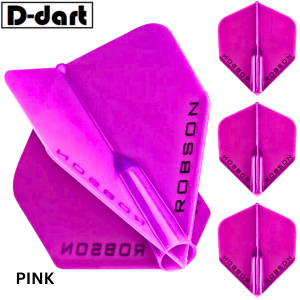 ROBSON Plus Darts Flight - 10 Colors Standard Plus Flight for all nylon shafts 3Pcs/Pack (SAYAP ARROW)