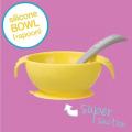 Bbox Silicone First Feeding Set Bowl + Spoon – Lemon Sherbet. 