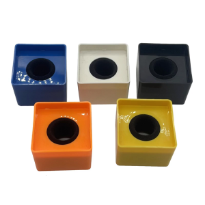 Interviewing Microphone Stand Base Square ABS Anti Impact Design Precise Grooved Alignment Multiple Color Option