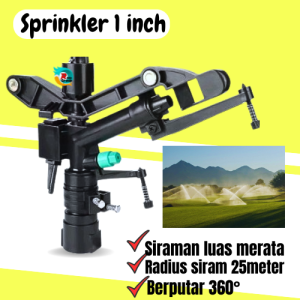 sprinkler pertanian big gun rain hidra 1 inch 2 nozzle bisa mutar 360 derajat