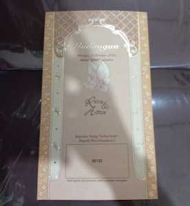 UNDANGAN ERA BARU 88132 UNDANGAN NIKAH UNDANGAN PERNIKAHAN WEDDING CARD KARTU UNDANGAN KARTU UCAPAN FREE PLASTIK