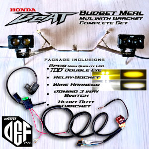 40WATTS TDD MINI DRIVING LIGHT DOUBLE EYE PACKAGE SET/TDD DOUBLE EYE MDL BUNDLE SET/BIG MDL BRACKET•
